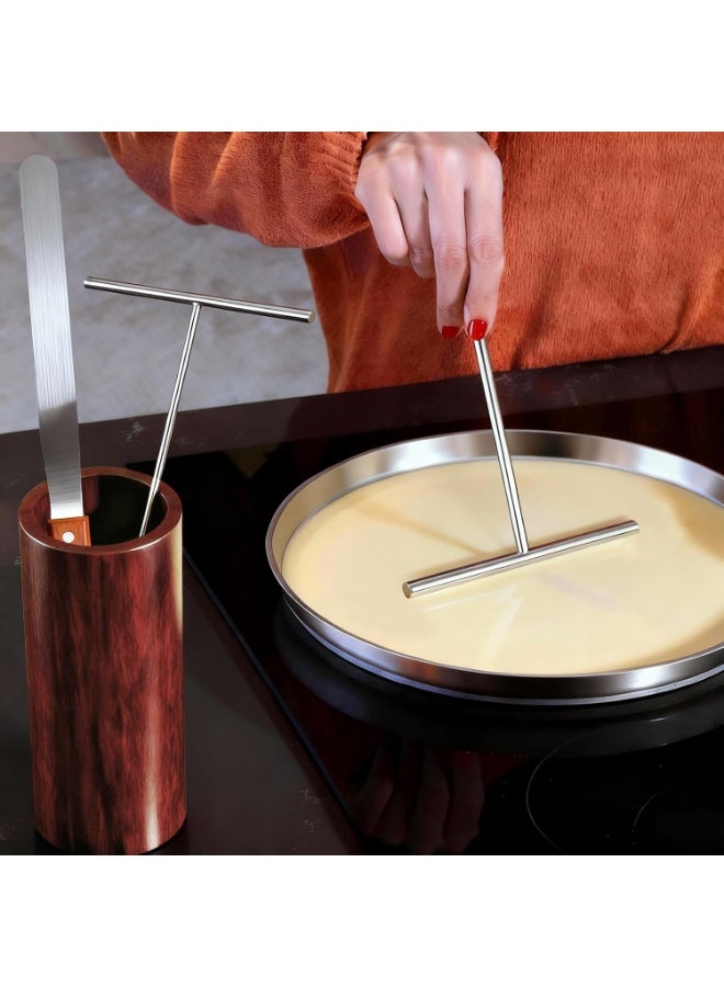 Crepe Spreader and Spatula Kit Stainless Steel Crepe Spreader Tool 5", 7" Spreaders and 12" Spatula(3 Pcs) - Image 2